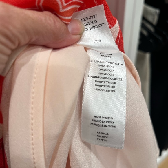 Rails Marigold Scarlet Hibiscus Floral Maxi Dress - Picture 7 of 8